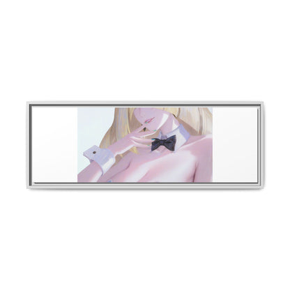 Bunny Girl Matte Canvas Print Framed — Sexy Anime Art Wall Decor
