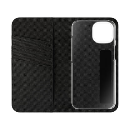 Anime Bunny Girl Flip Case - Purple Long-Haired Character Phone Wallet