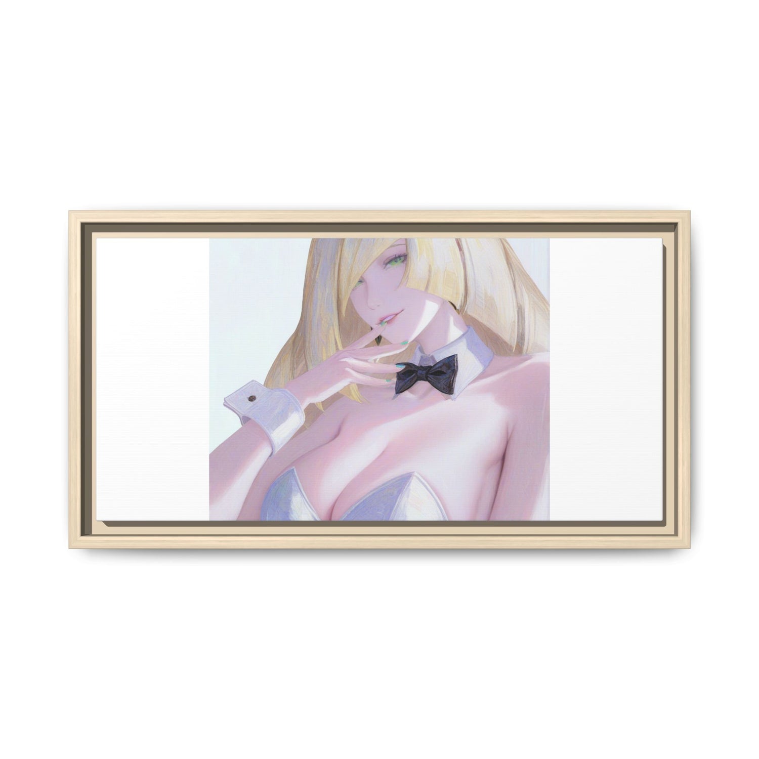 Bunny Girl Matte Canvas Print Framed — Sexy Anime Art Wall Decor
