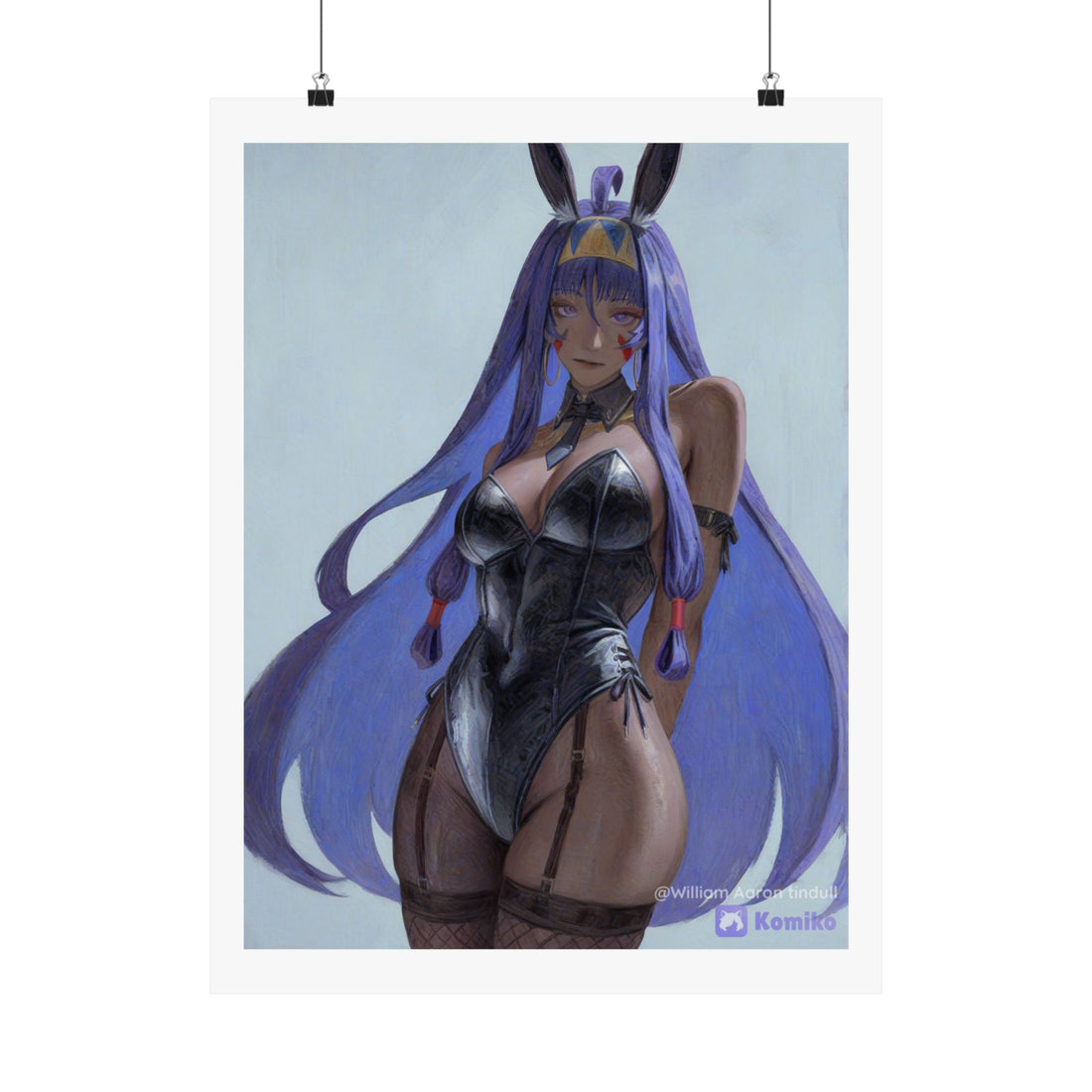 Bunny Girl Anime Matte Poster — Vertical Art Print