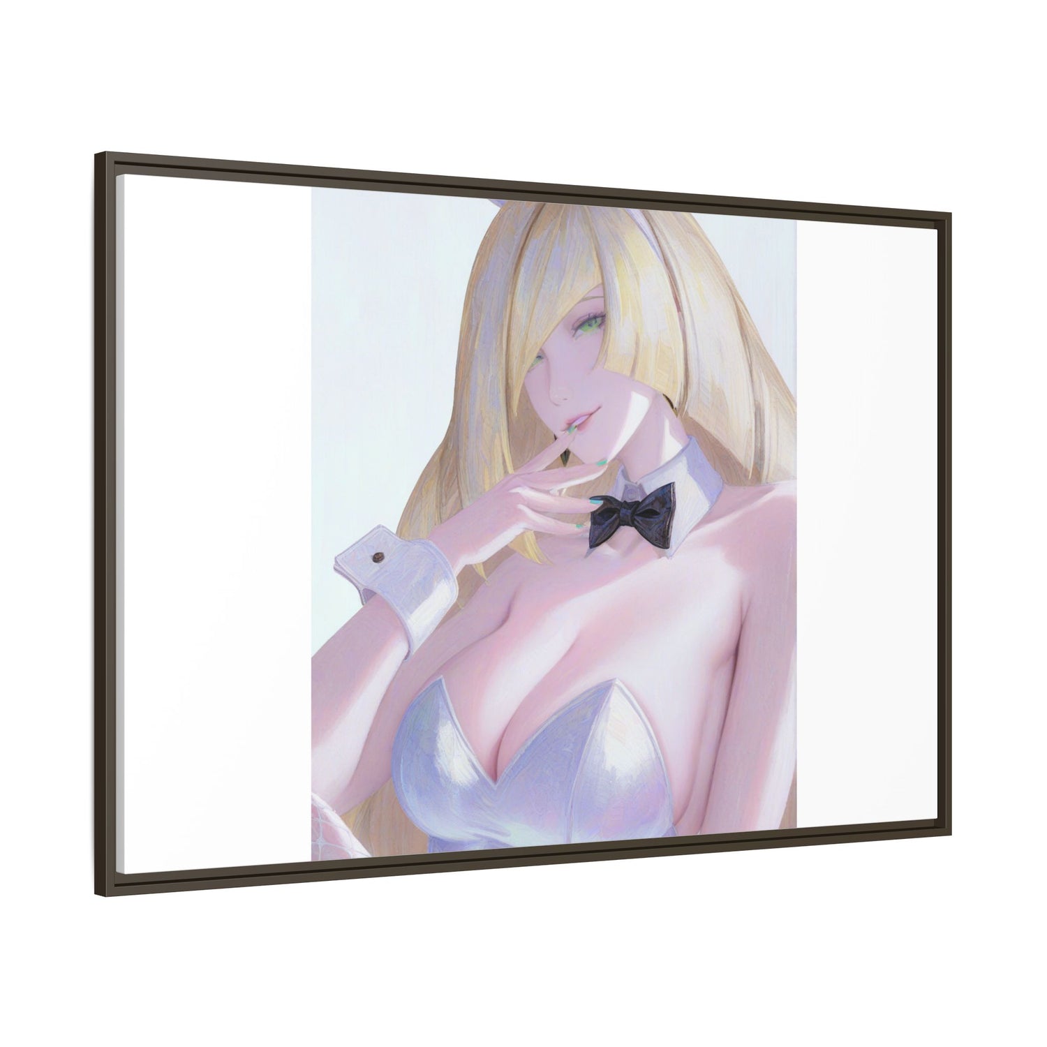 Bunny Girl Matte Canvas Print Framed — Sexy Anime Art Wall Decor