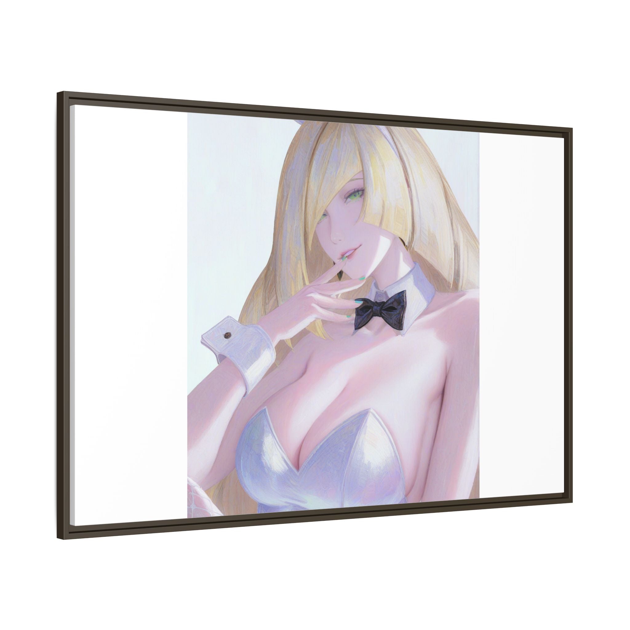 Bunny Girl Matte Canvas Print Framed — Sexy Anime Art Wall Decor