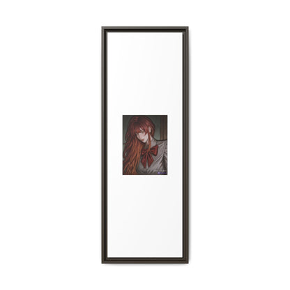 Framed Matte Canvas Print — Gothic Redhead Portrait