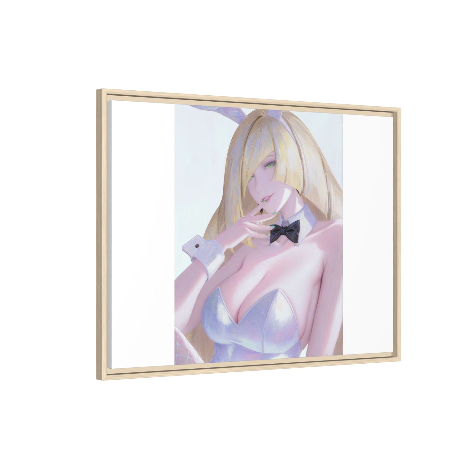 Bunny Girl Matte Canvas Print Framed — Sexy Anime Art Wall Decor