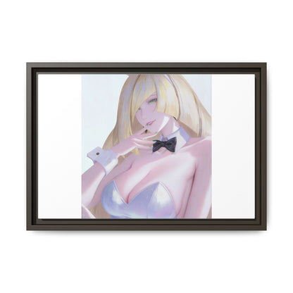 Bunny Girl Matte Canvas Print Framed — Sexy Anime Art Wall Decor
