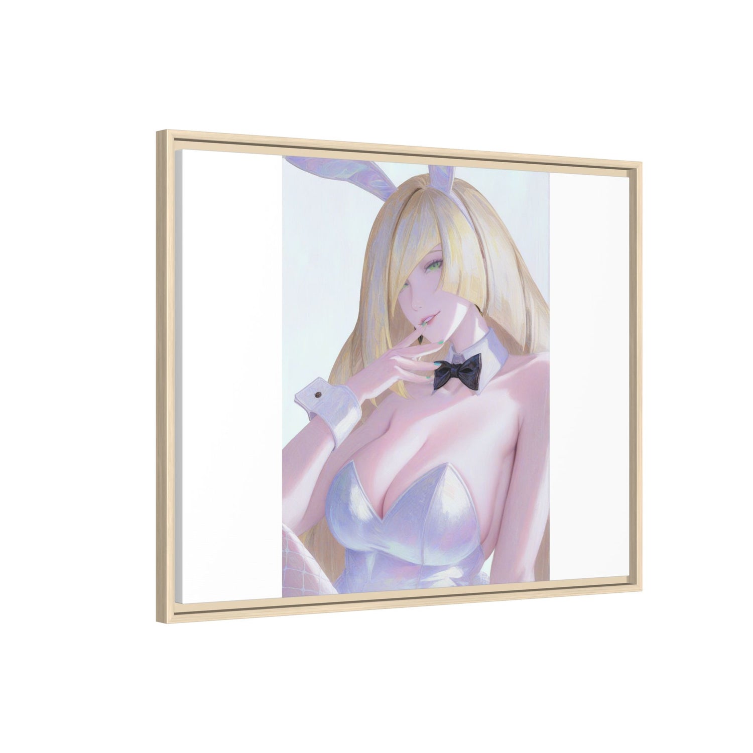Bunny Girl Matte Canvas Print Framed — Sexy Anime Art Wall Decor