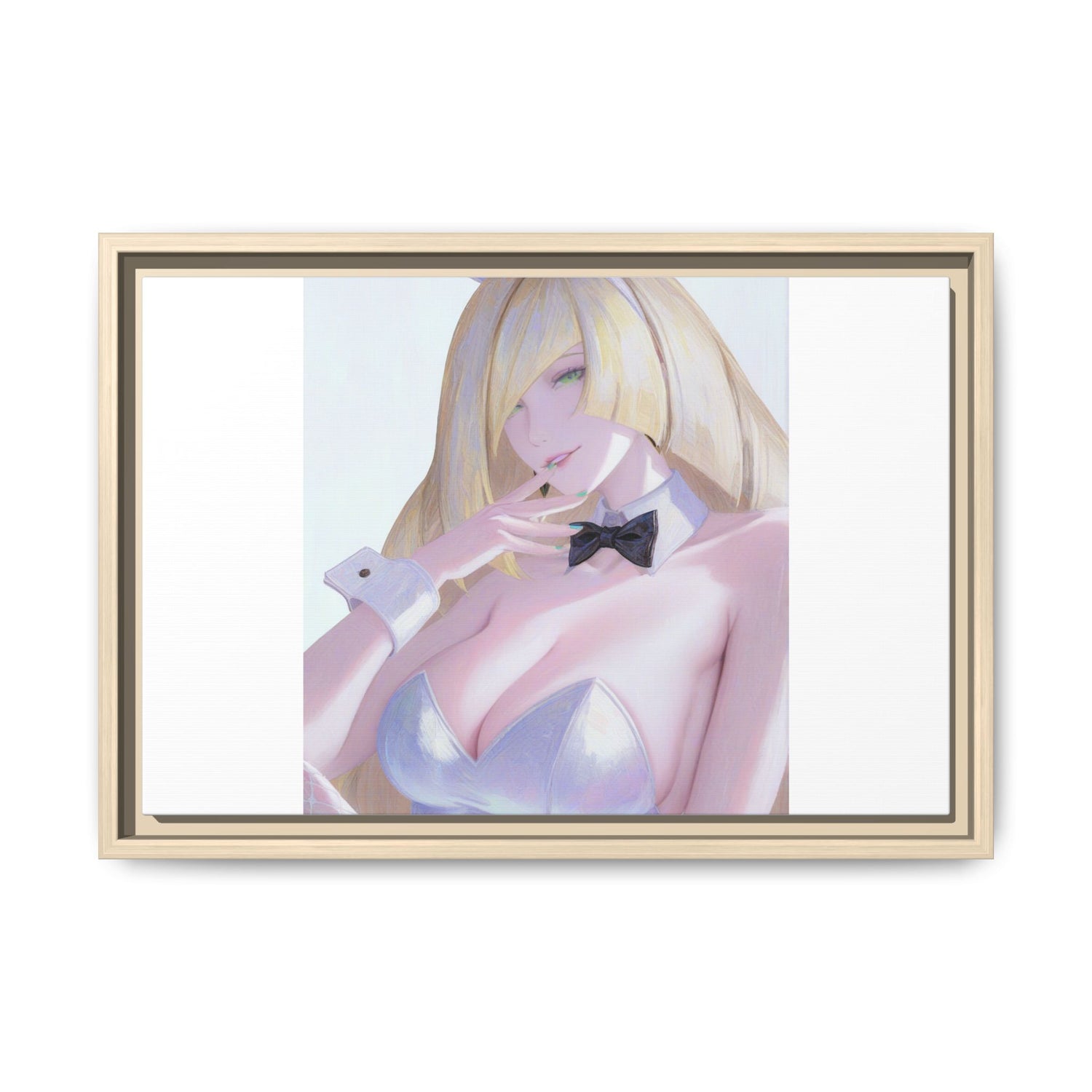 Bunny Girl Matte Canvas Print Framed — Sexy Anime Art Wall Decor