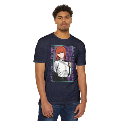 Makima Chainsaw Man Anime Graphic T-Shirt — Japanese Text Design