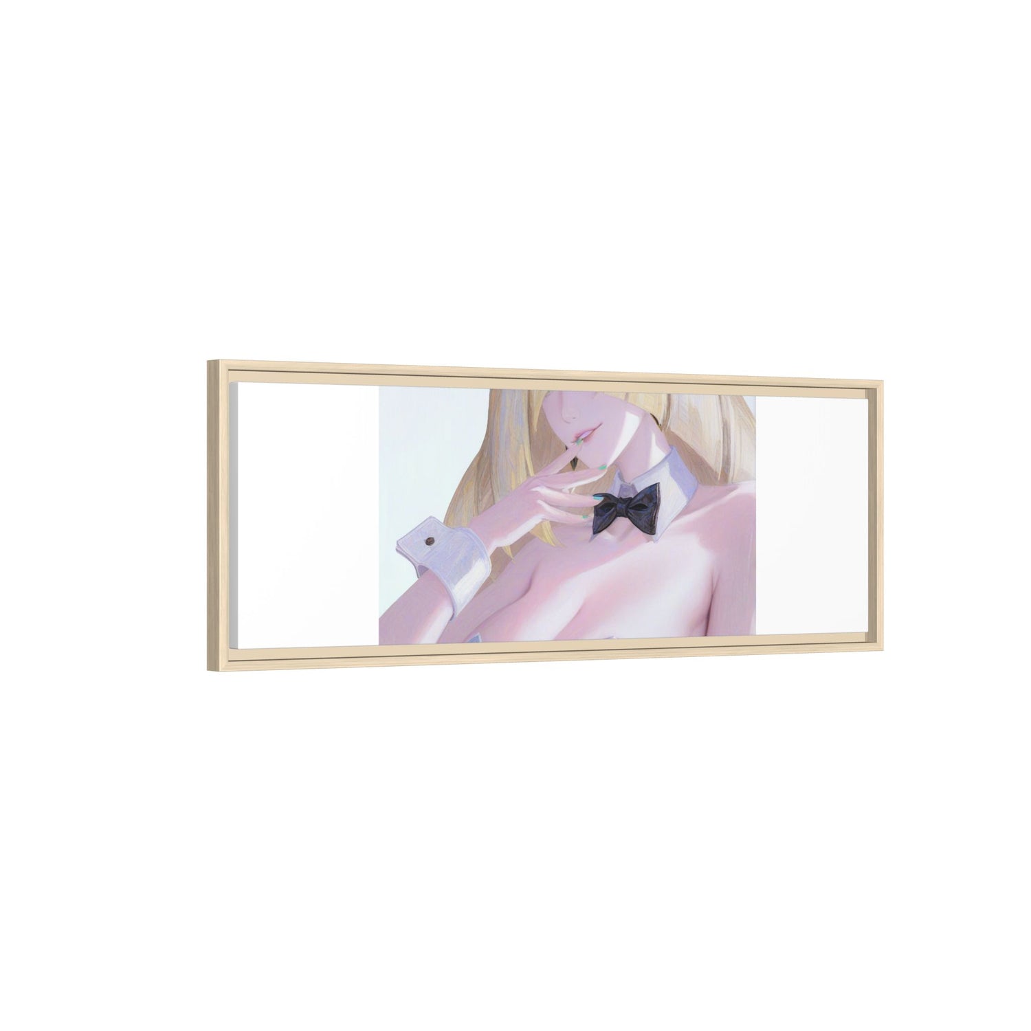 Bunny Girl Matte Canvas Print Framed — Sexy Anime Art Wall Decor