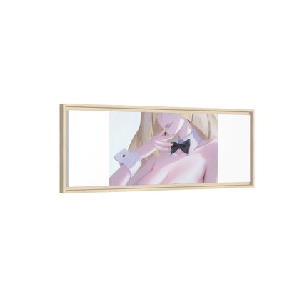 Bunny Girl Matte Canvas Print Framed — Sexy Anime Art Wall Decor