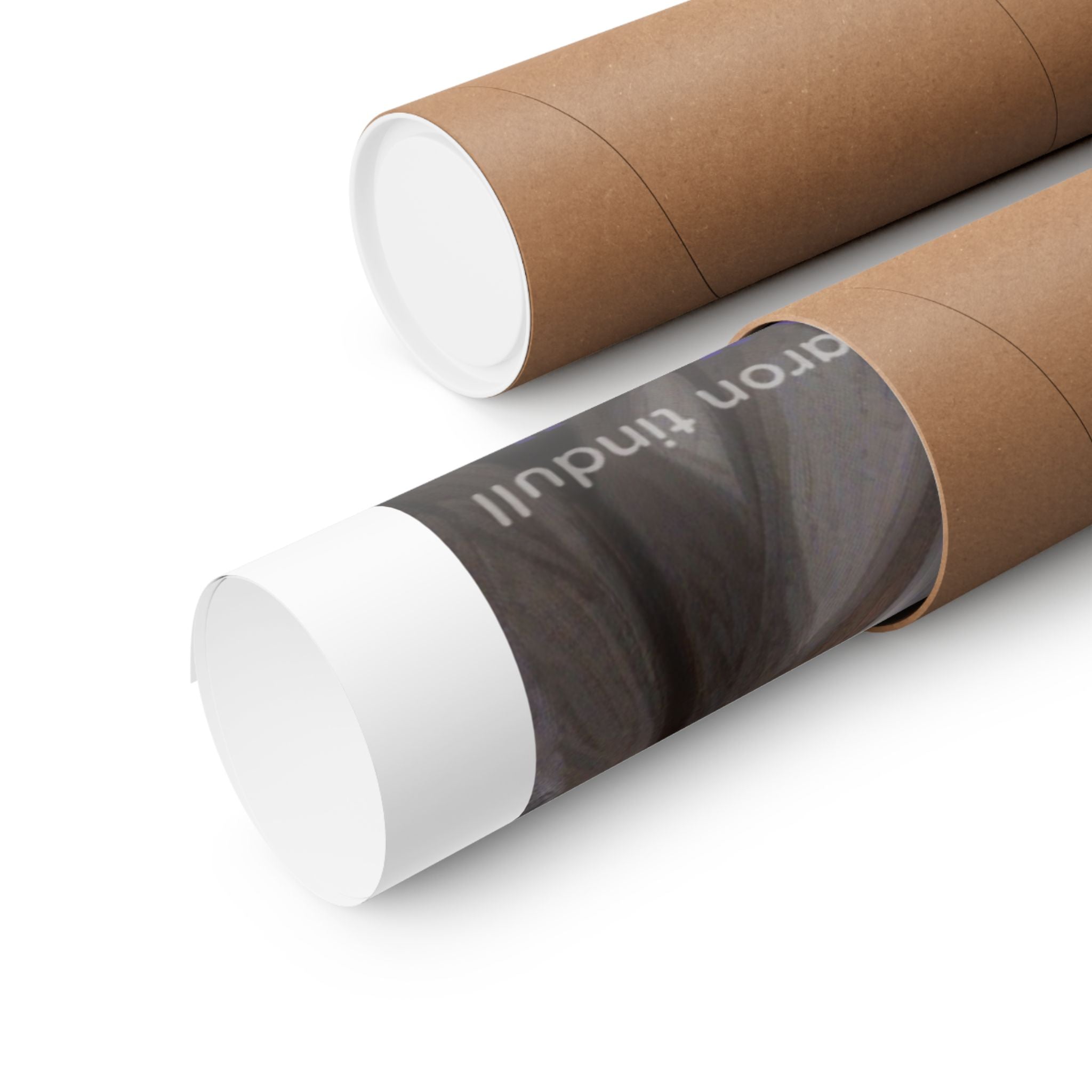 Matte Vertical Poster — Red‑Haired Anime Girl Portrait