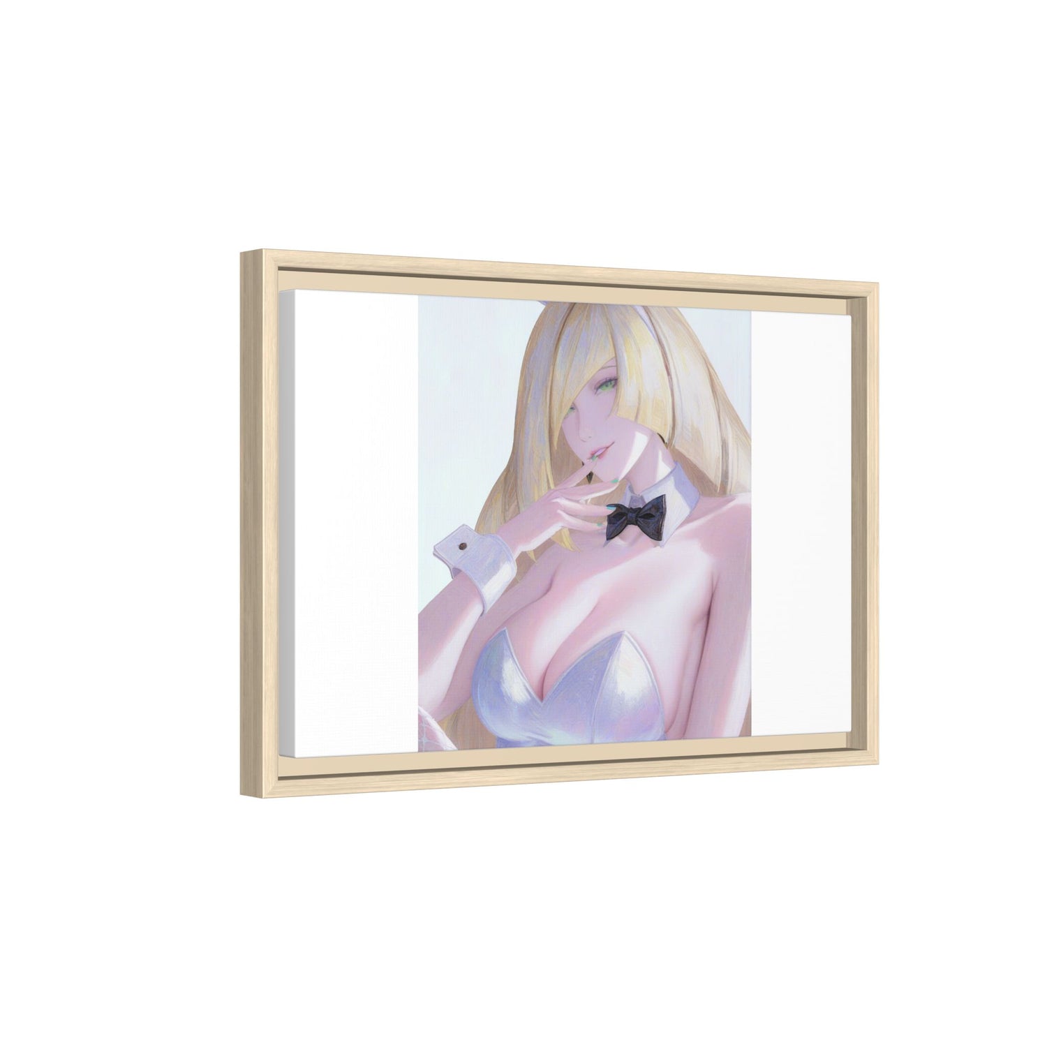 Bunny Girl Matte Canvas Print Framed — Sexy Anime Art Wall Decor