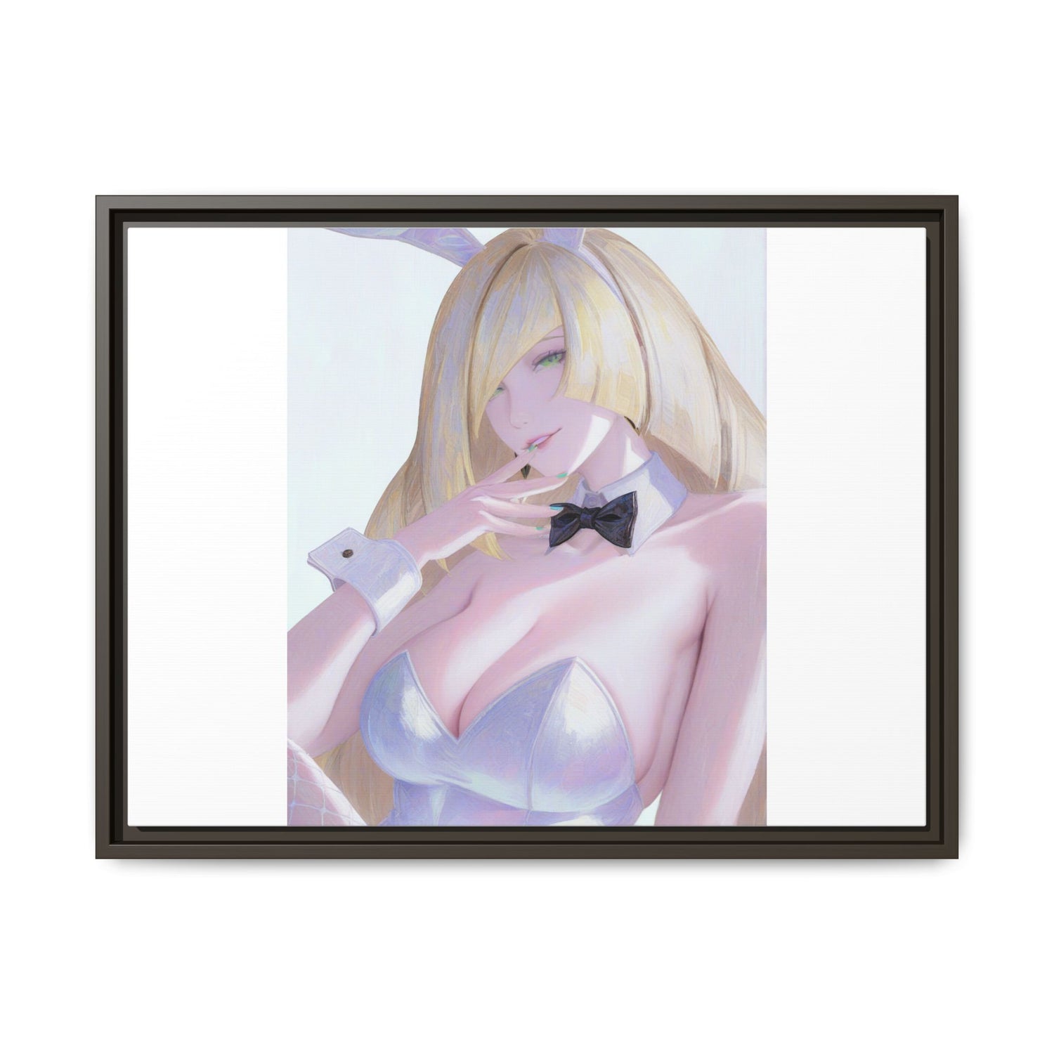 Bunny Girl Matte Canvas Print Framed — Sexy Anime Art Wall Decor