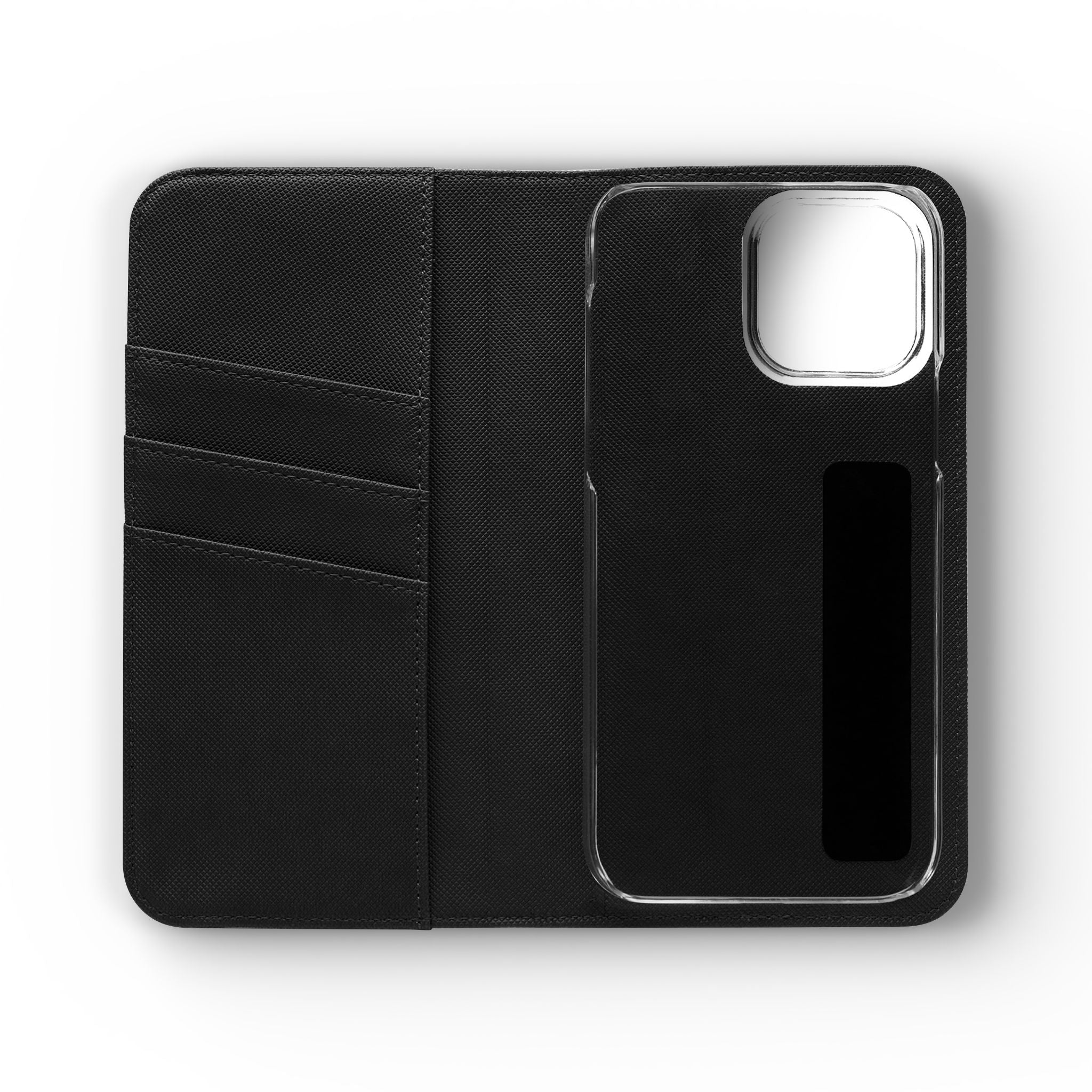 Anime Bunny Girl Flip Case - Purple Long-Haired Character Phone Wallet