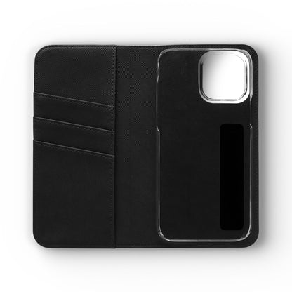 Anime Bunny Girl Flip Case - Purple Long-Haired Character Phone Wallet