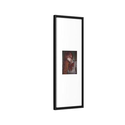 Framed Matte Canvas Print — Gothic Redhead Portrait