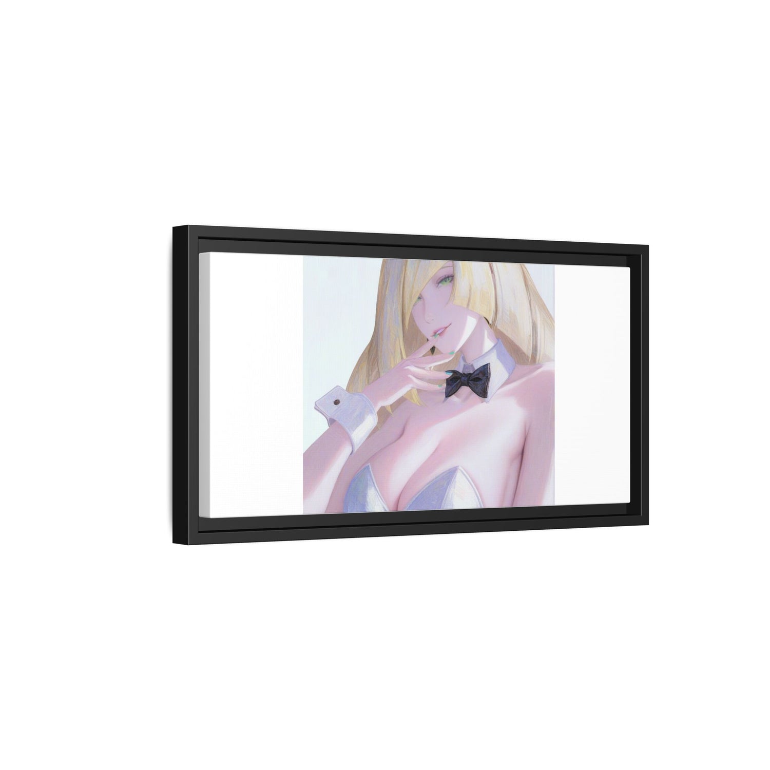 Bunny Girl Matte Canvas Print Framed — Sexy Anime Art Wall Decor