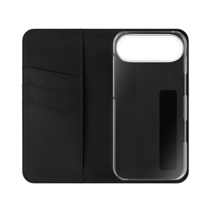 Anime Bunny Girl Flip Case - Purple Long-Haired Character Phone Wallet