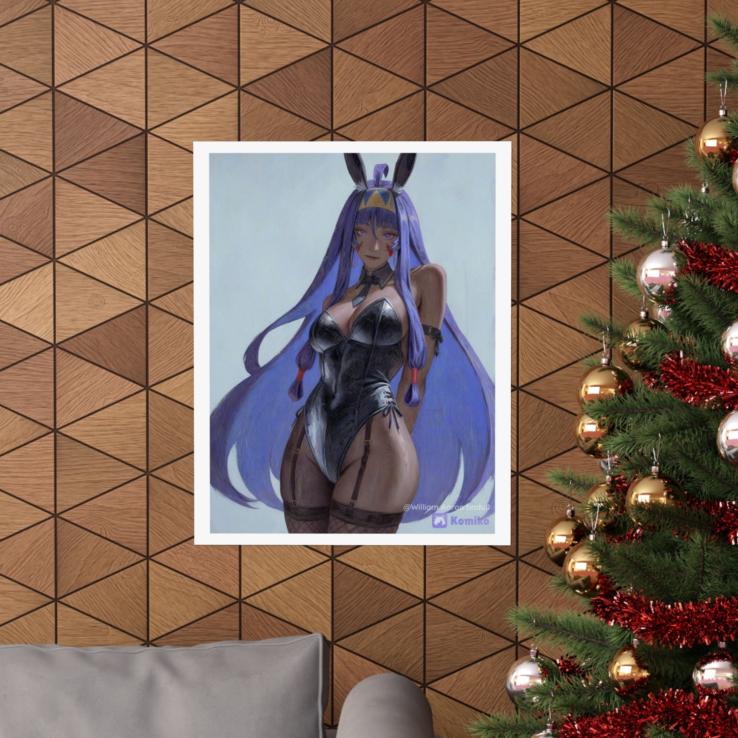 Bunny Girl Anime Matte Poster — Vertical Art Print