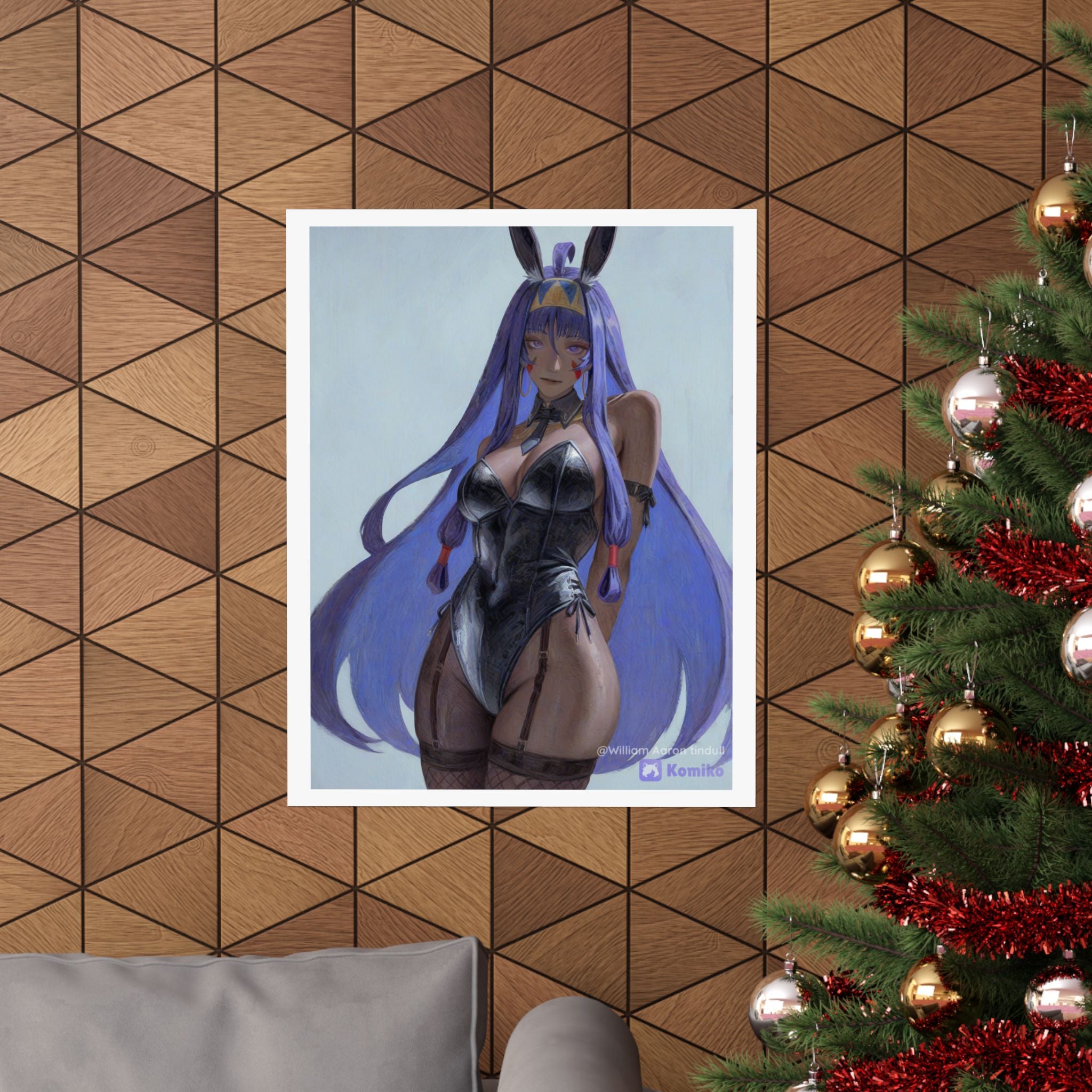 Bunny Girl Anime Matte Poster — Vertical Art Print