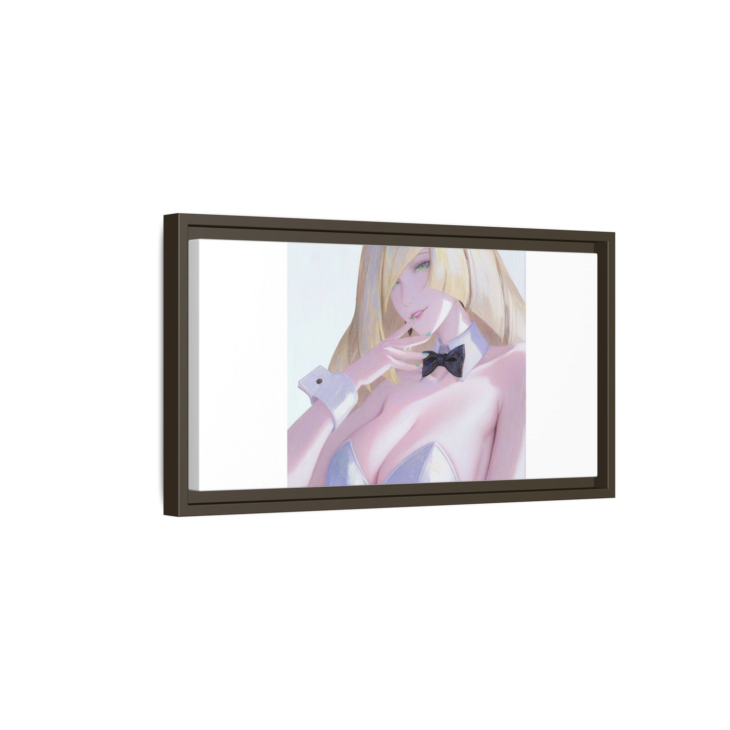 Bunny Girl Matte Canvas Print Framed — Sexy Anime Art Wall Decor