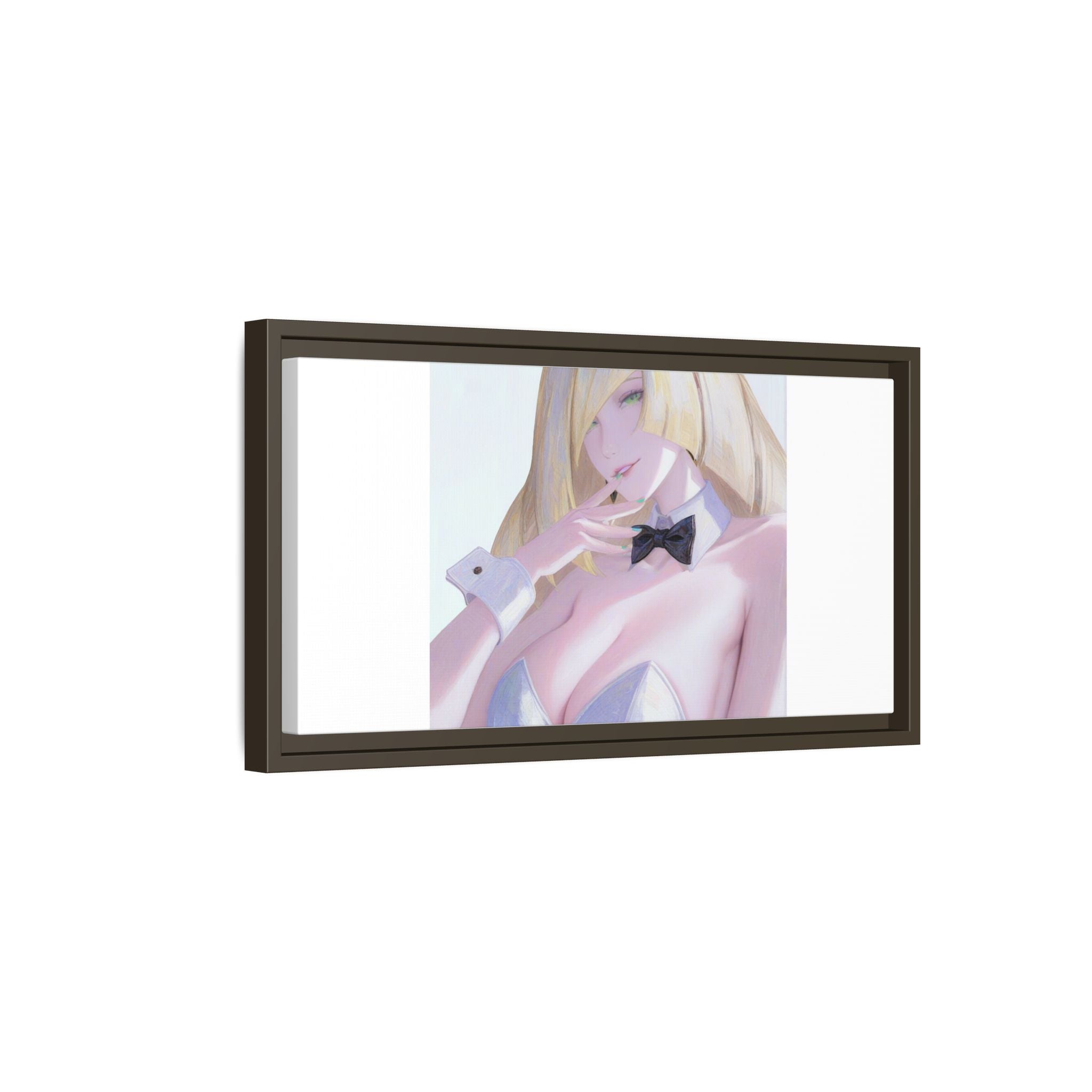 Bunny Girl Matte Canvas Print Framed — Sexy Anime Art Wall Decor