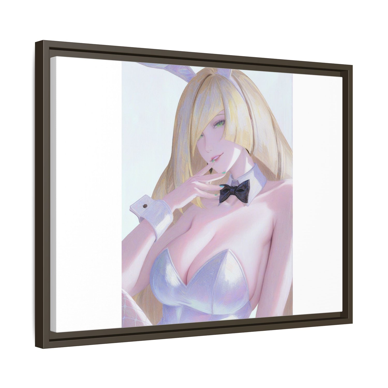 Bunny Girl Matte Canvas Print Framed — Sexy Anime Art Wall Decor