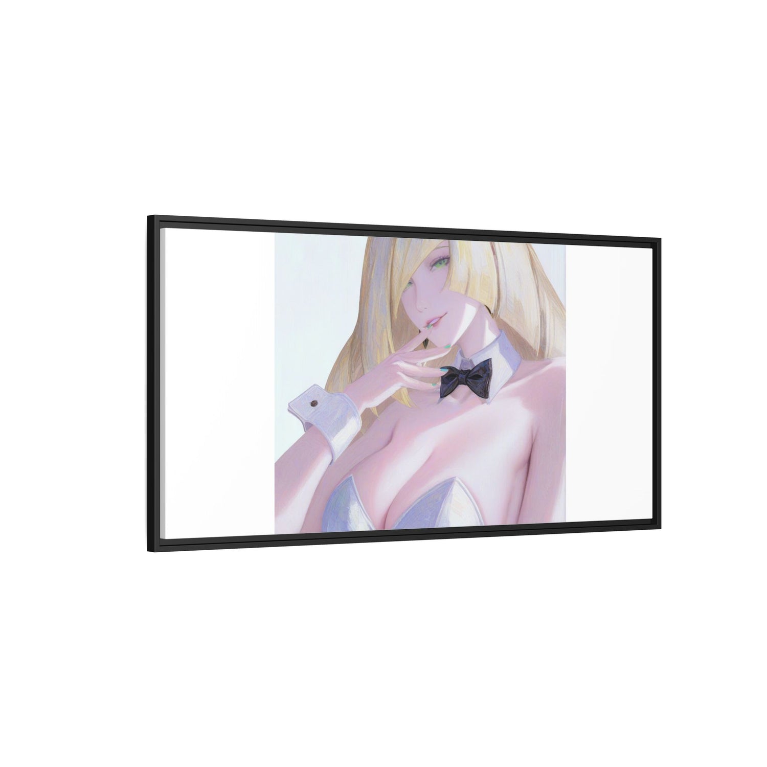 Bunny Girl Matte Canvas Print Framed — Sexy Anime Art Wall Decor