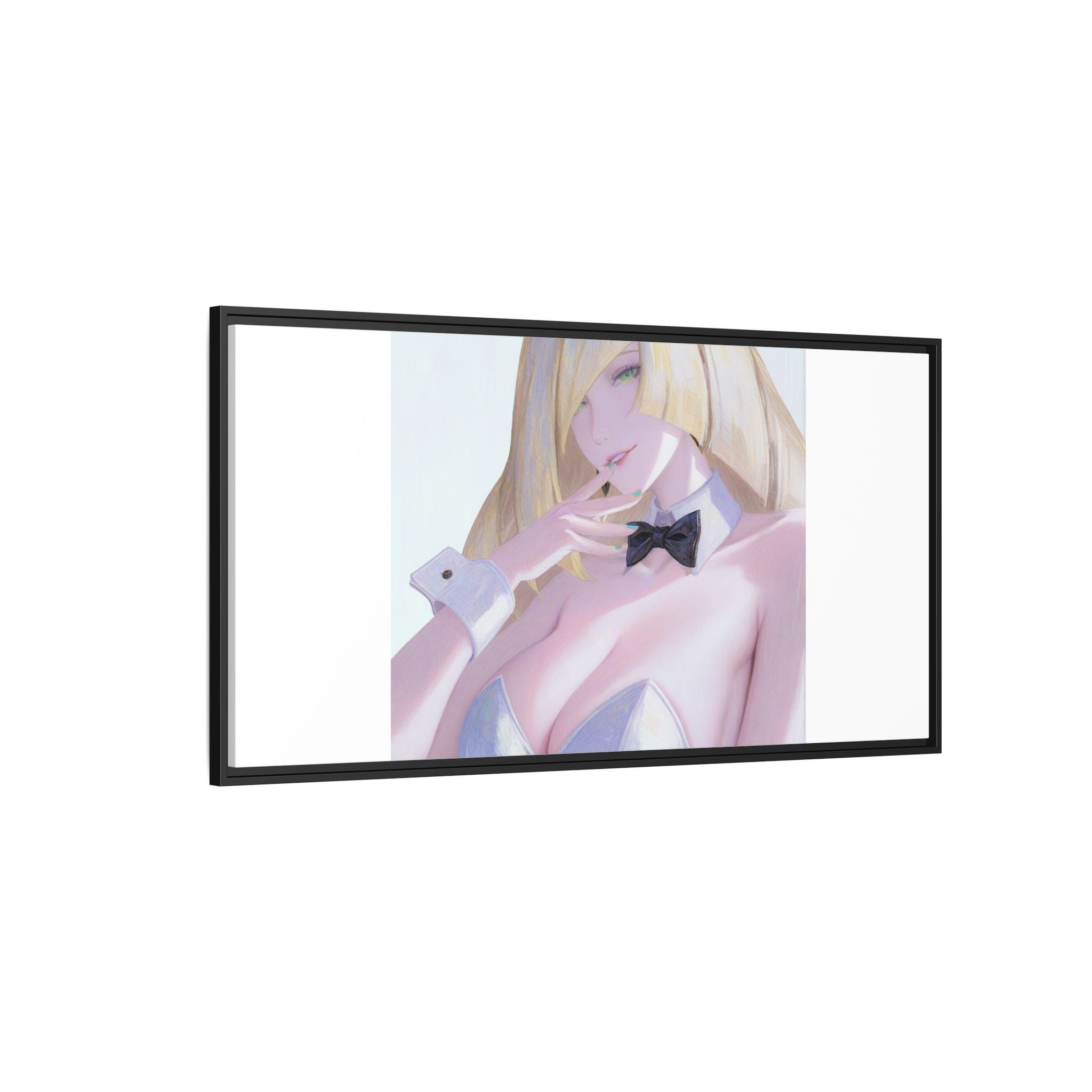 Bunny Girl Matte Canvas Print Framed — Sexy Anime Art Wall Decor