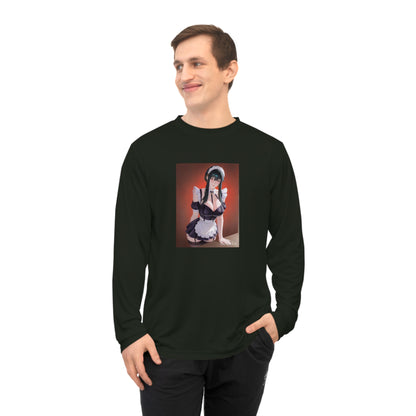 Anime Maid Long Sleeve Shirt — Cute Kawaii Maid Illustration