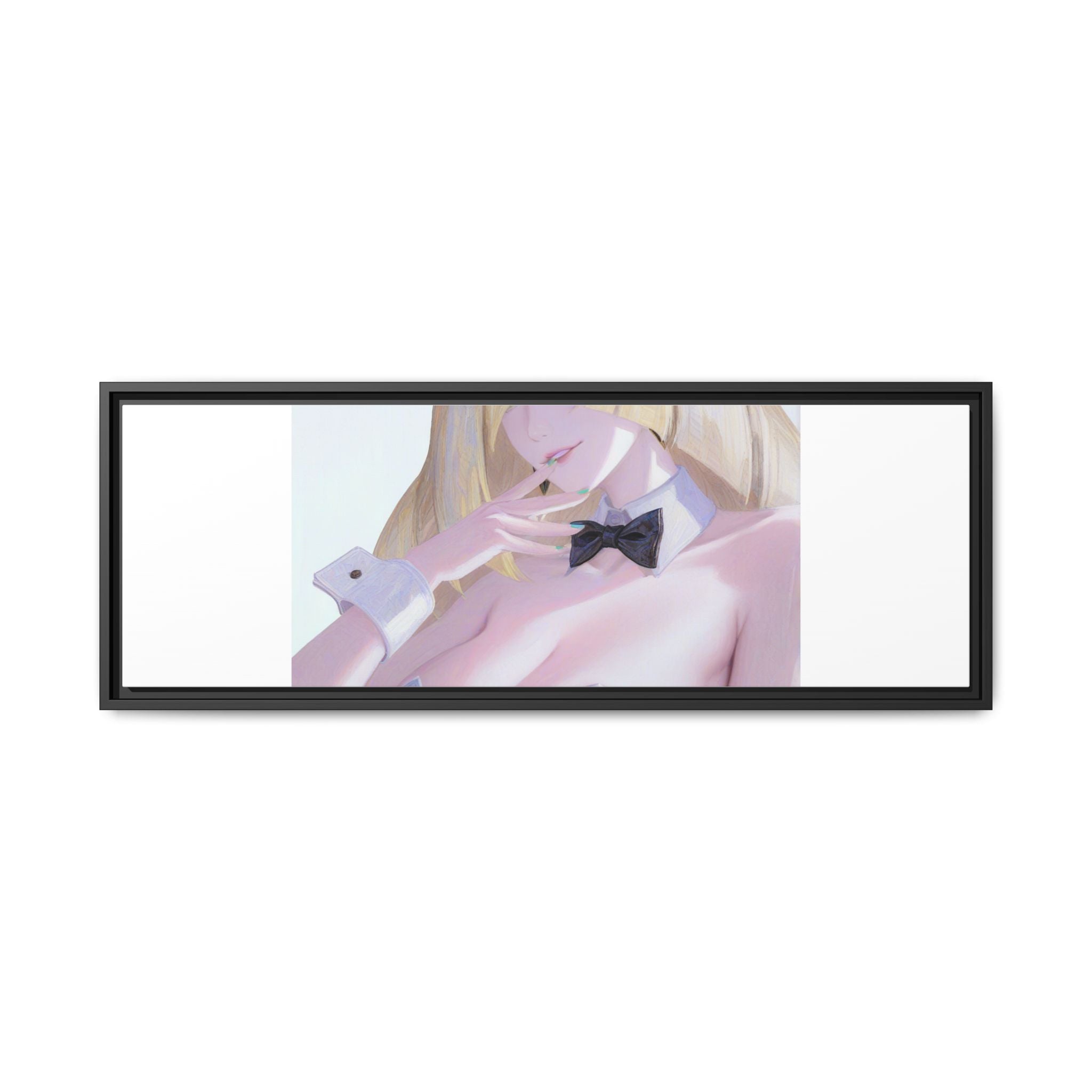 Bunny Girl Matte Canvas Print Framed — Sexy Anime Art Wall Decor