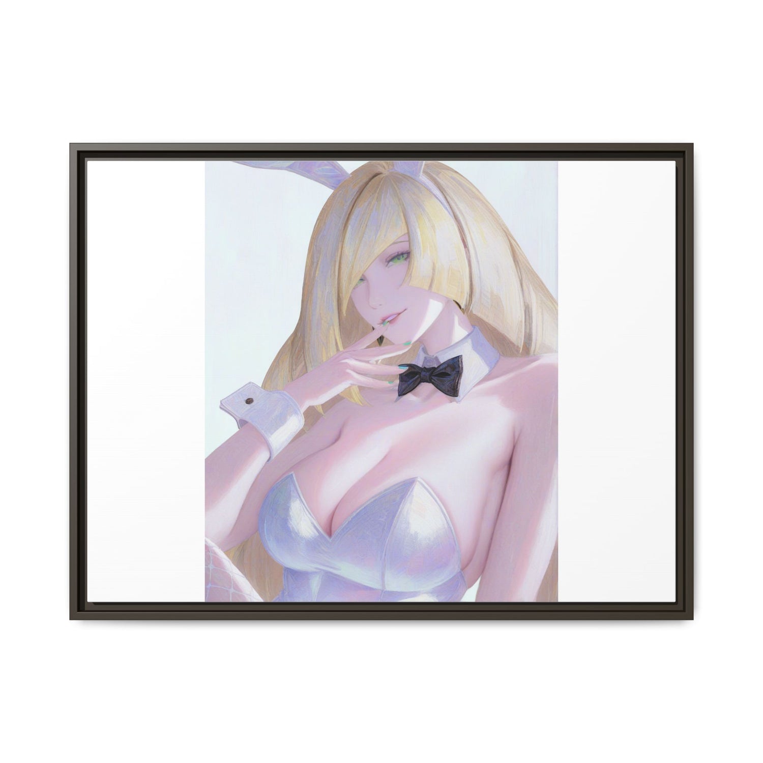 Bunny Girl Matte Canvas Print Framed — Sexy Anime Art Wall Decor