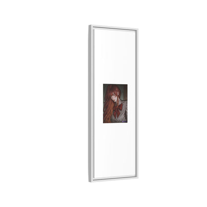 Framed Matte Canvas Print — Gothic Redhead Portrait