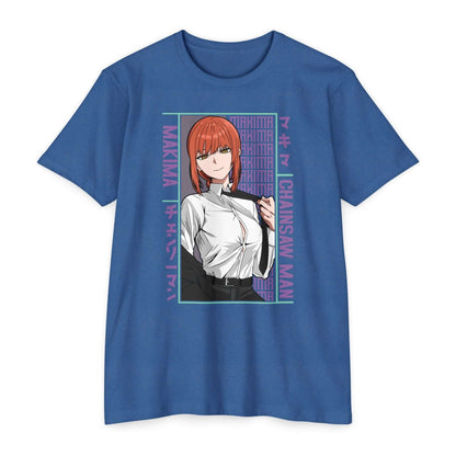 Makima Chainsaw Man Anime Graphic T-Shirt — Japanese Text Design