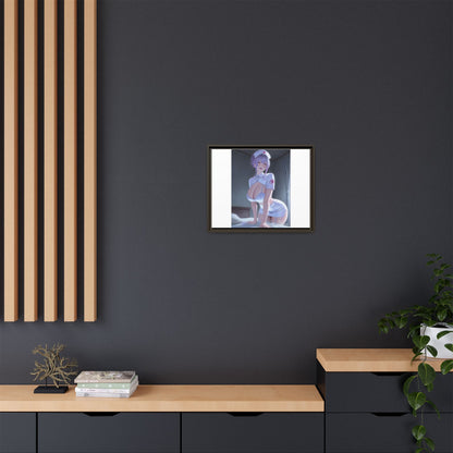 Sexy Anime Nurse Matte Canvas Print (Framed)