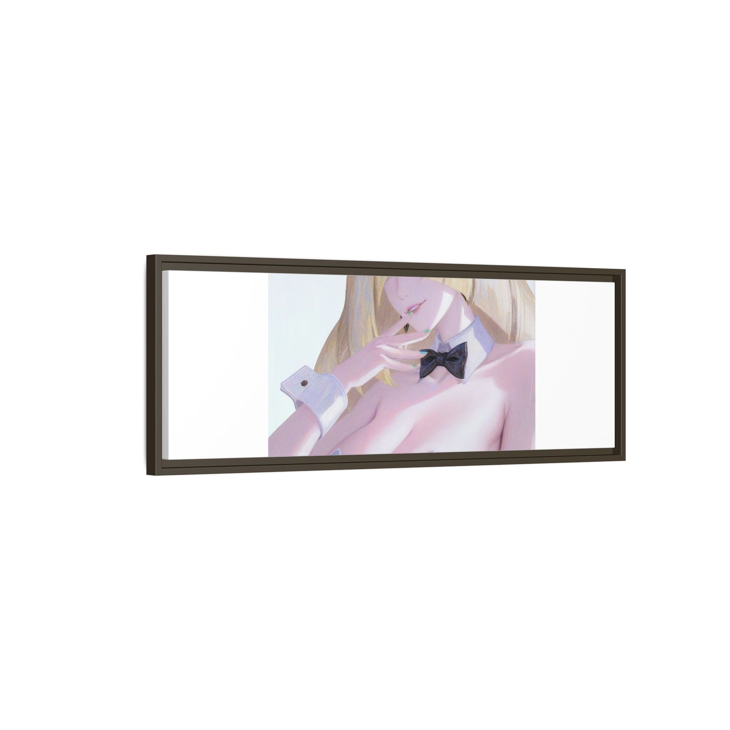 Bunny Girl Matte Canvas Print Framed — Sexy Anime Art Wall Decor
