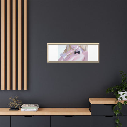 Bunny Girl Matte Canvas Print Framed — Sexy Anime Art Wall Decor