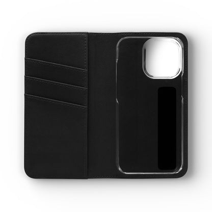 Anime Bunny Girl Flip Case - Purple Long-Haired Character Phone Wallet