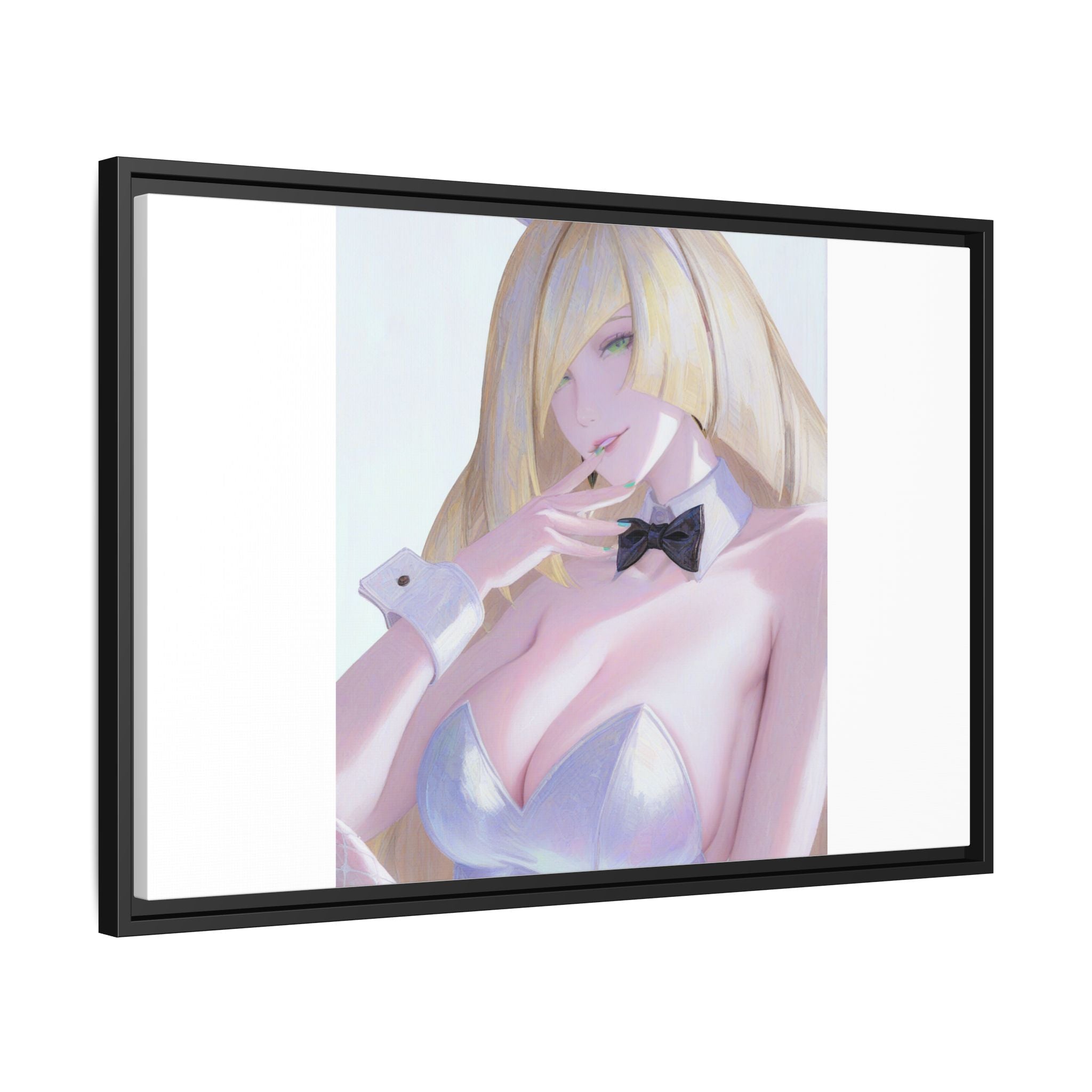 Bunny Girl Matte Canvas Print Framed — Sexy Anime Art Wall Decor