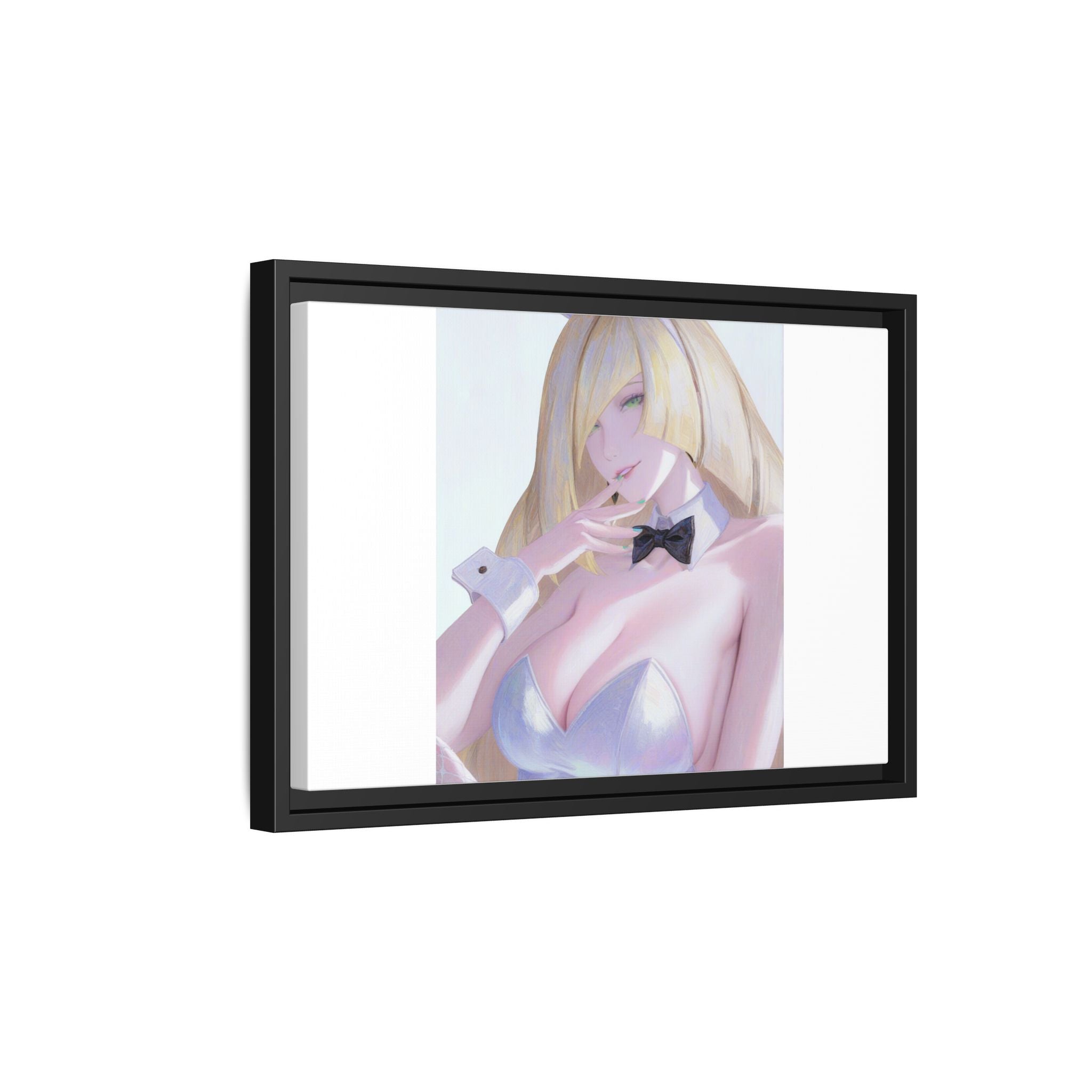 Bunny Girl Matte Canvas Print Framed — Sexy Anime Art Wall Decor