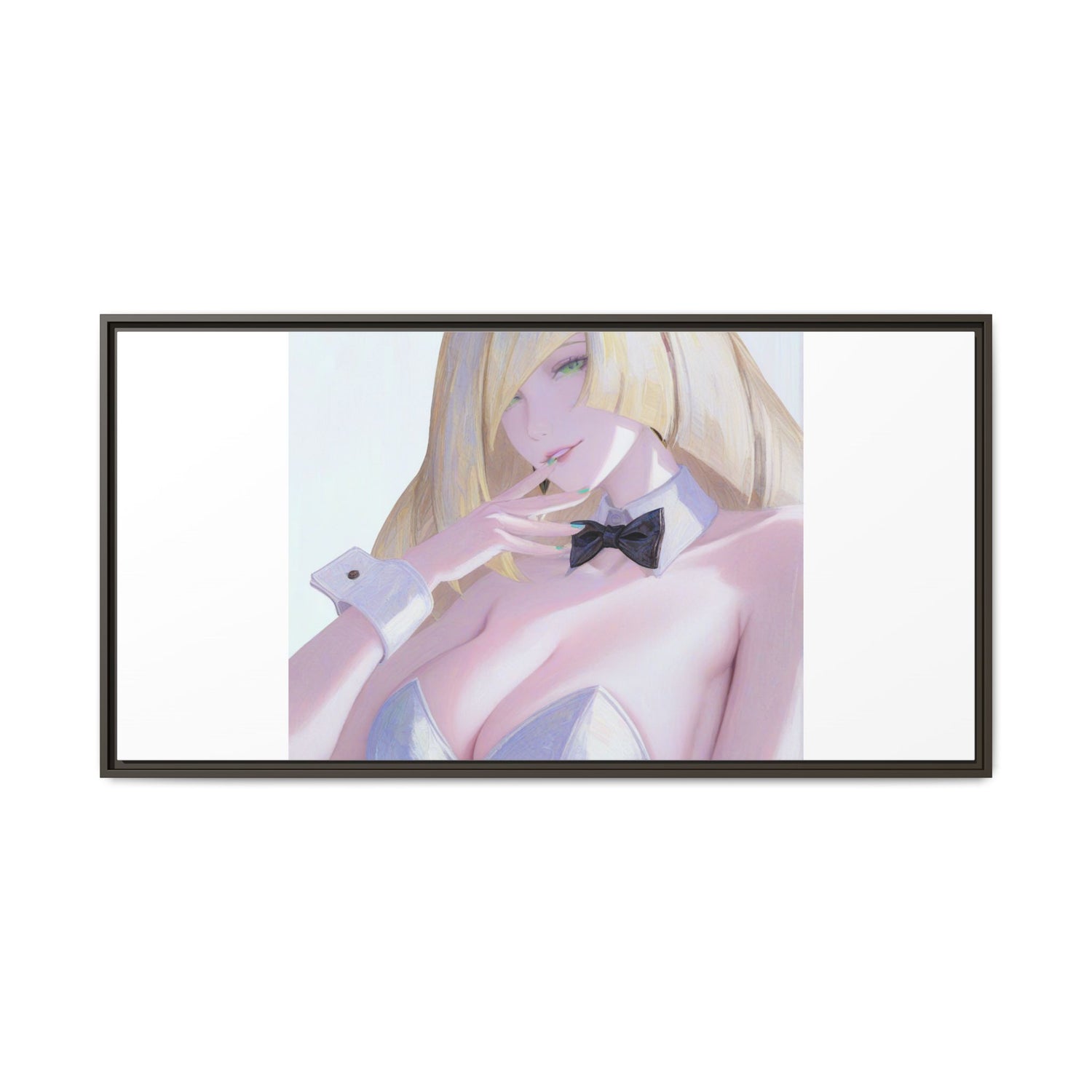 Bunny Girl Matte Canvas Print Framed — Sexy Anime Art Wall Decor