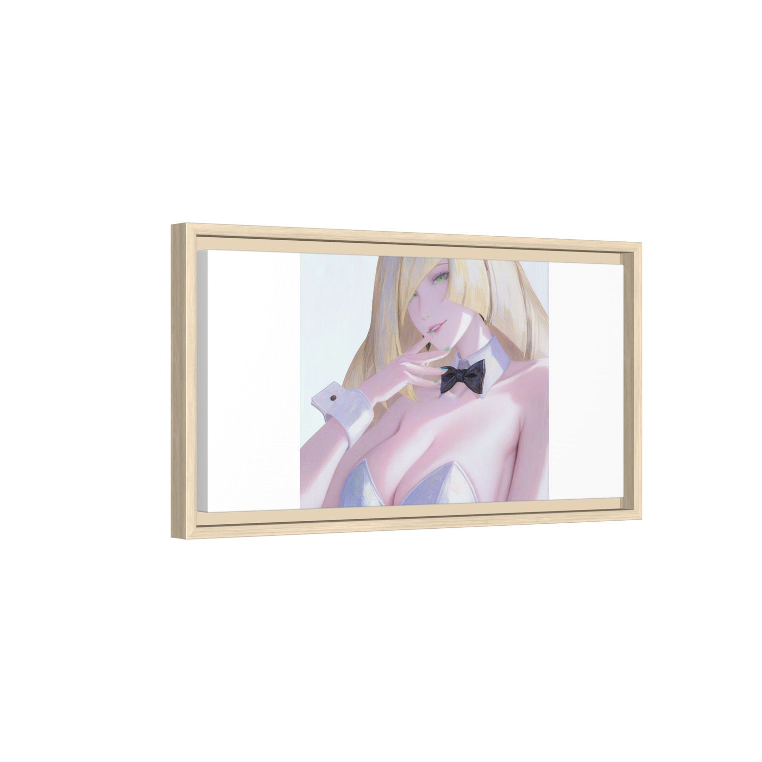 Bunny Girl Matte Canvas Print Framed — Sexy Anime Art Wall Decor