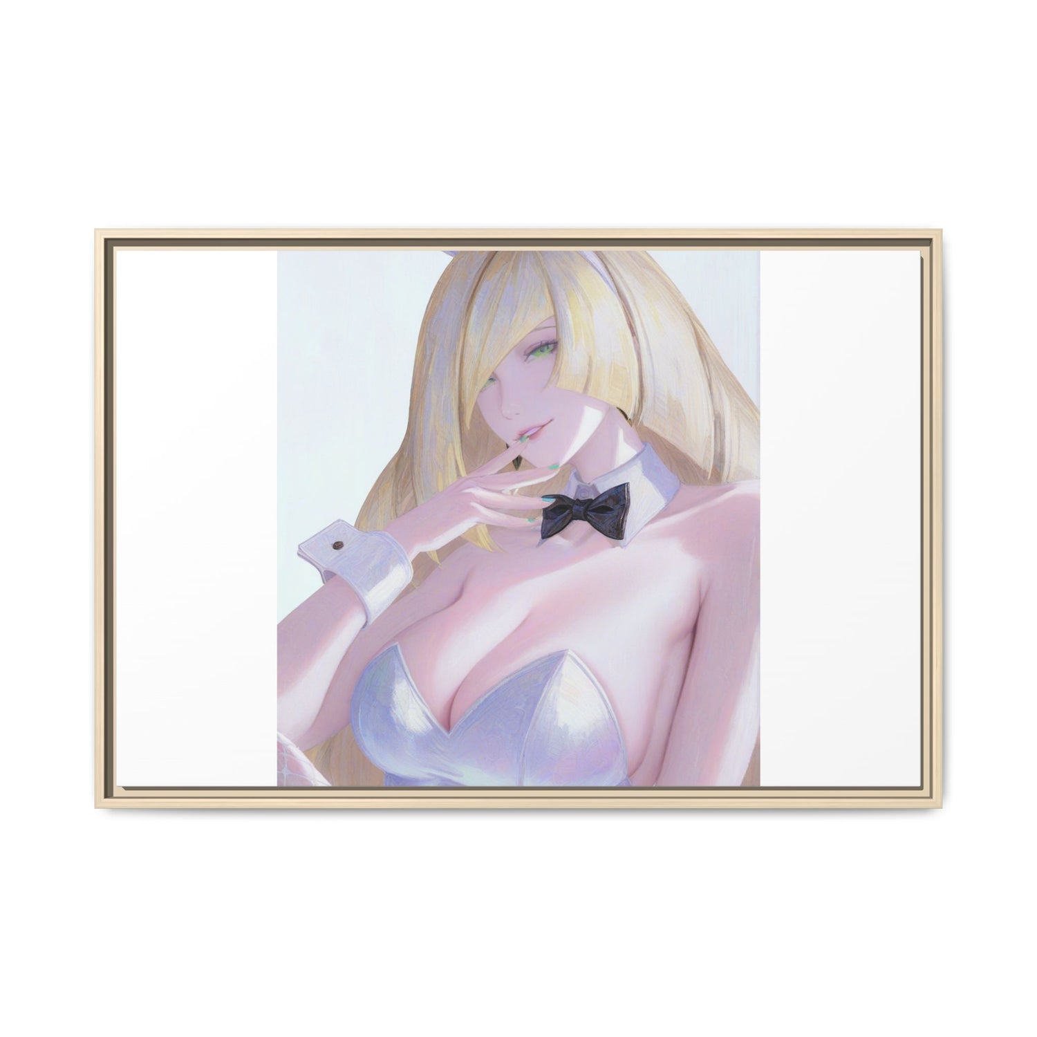Bunny Girl Matte Canvas Print Framed — Sexy Anime Art Wall Decor