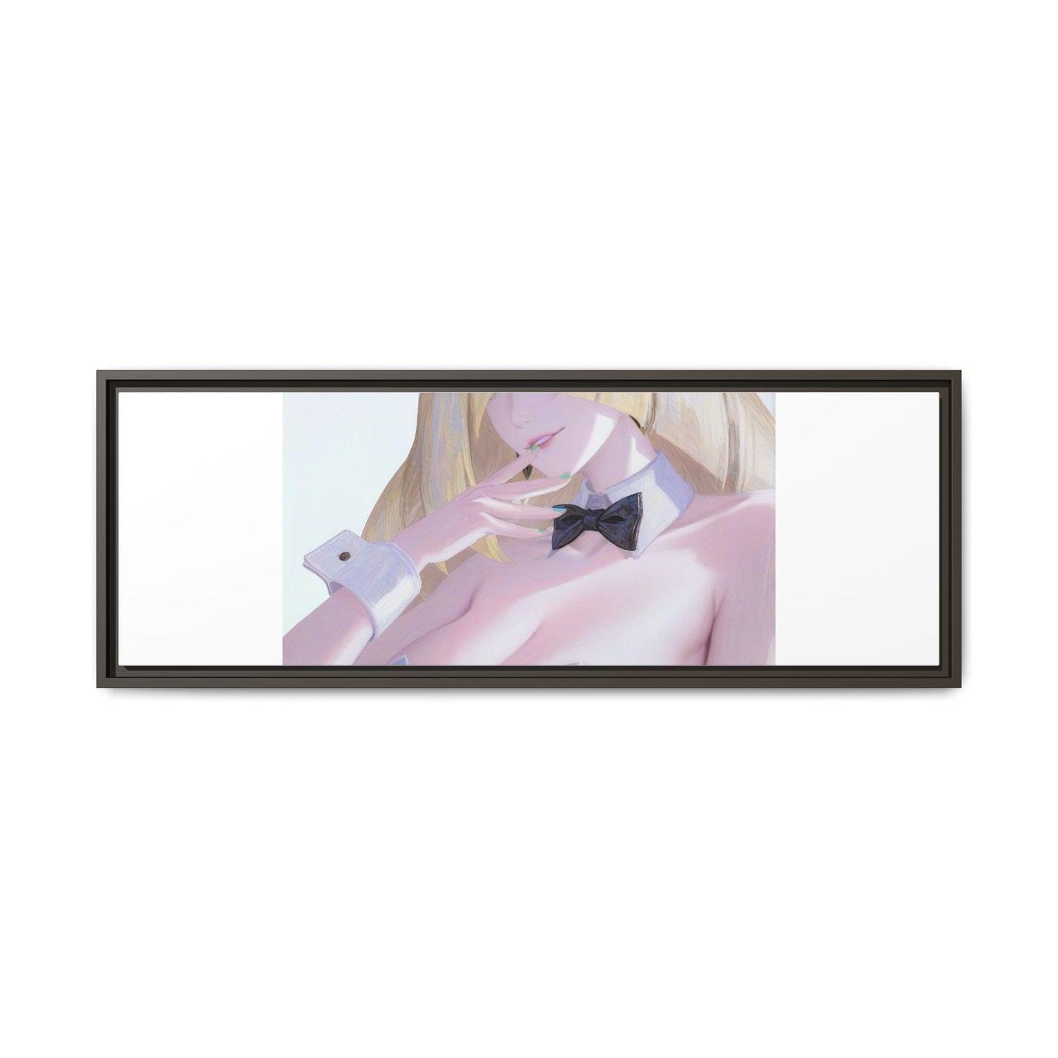 Bunny Girl Matte Canvas Print Framed — Sexy Anime Art Wall Decor