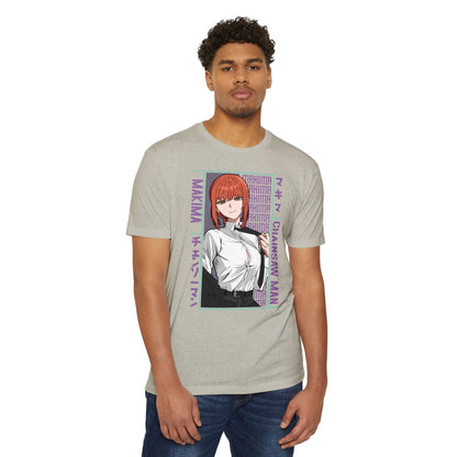 Makima Chainsaw Man Anime Graphic T-Shirt — Japanese Text Design