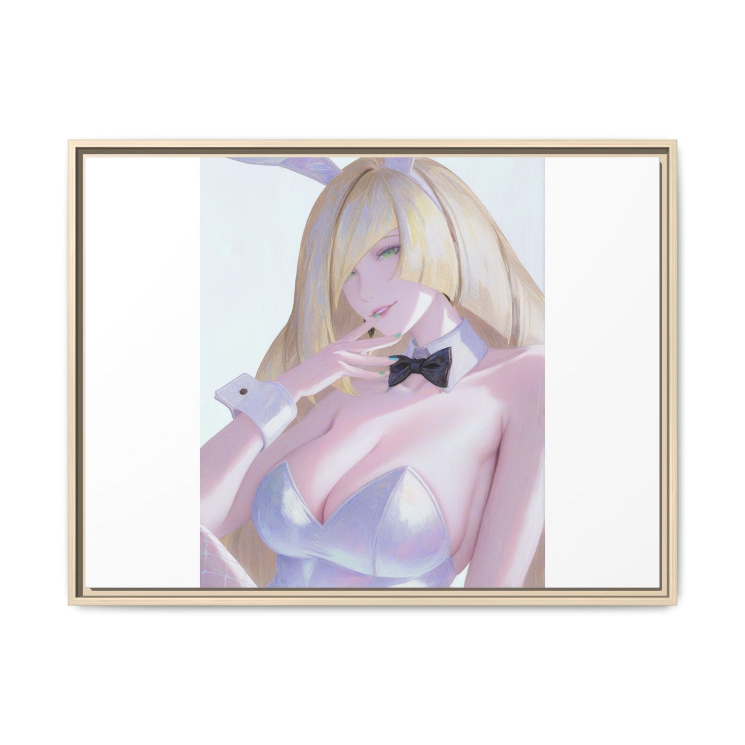 Bunny Girl Matte Canvas Print Framed — Sexy Anime Art Wall Decor