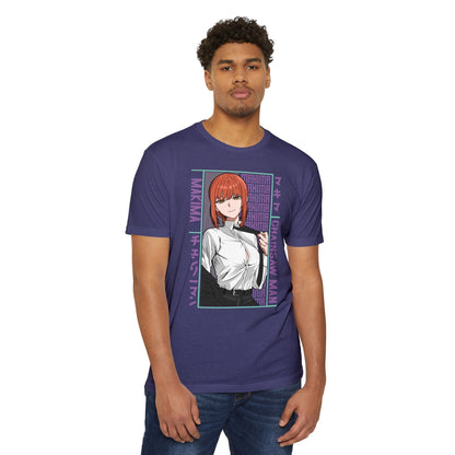 Makima Chainsaw Man Anime Graphic T-Shirt — Japanese Text Design