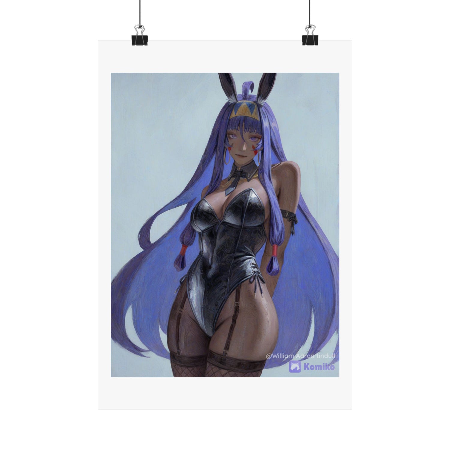 Bunny Girl Anime Matte Poster — Vertical Art Print