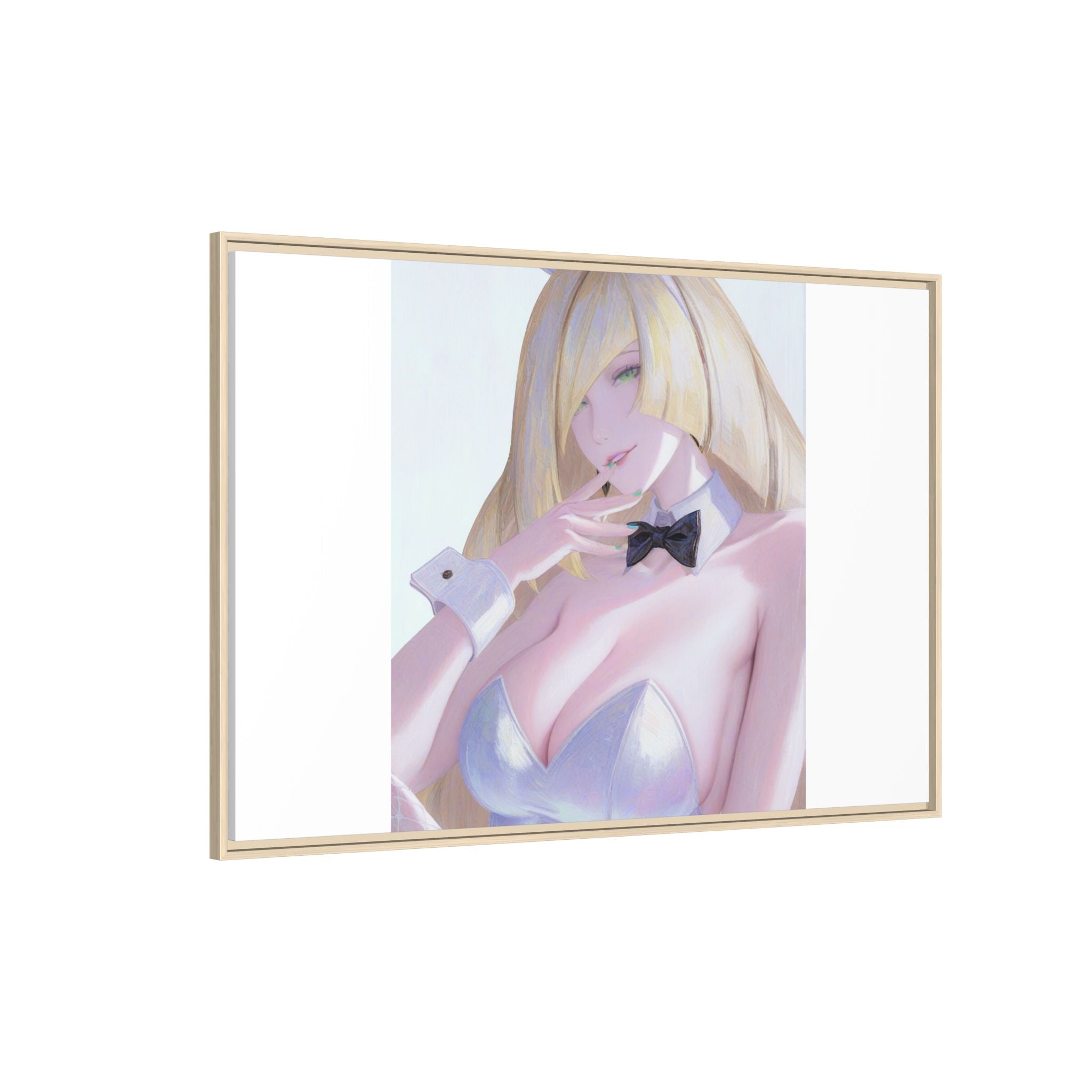 Bunny Girl Matte Canvas Print Framed — Sexy Anime Art Wall Decor