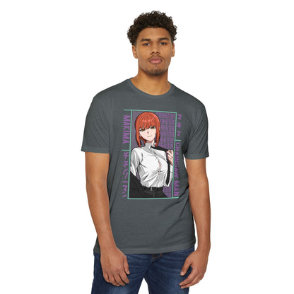Makima Chainsaw Man Anime Graphic T-Shirt — Japanese Text Design